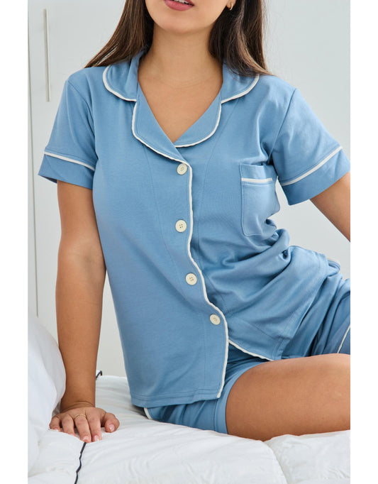 Pijama Lisa - Celeste