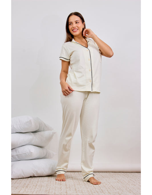 Pijama Catalina - Crema