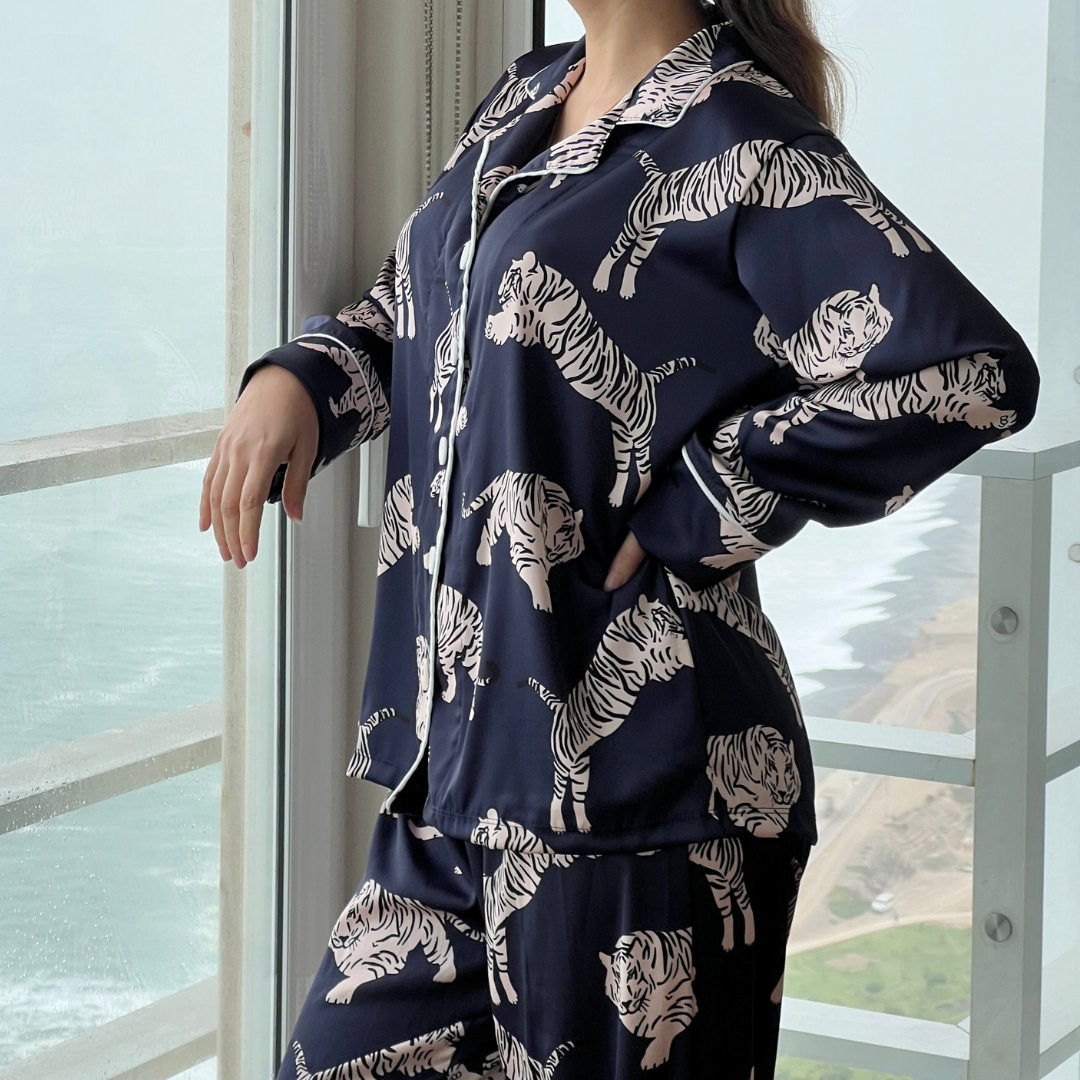 Pijama Savannah Blue Silk