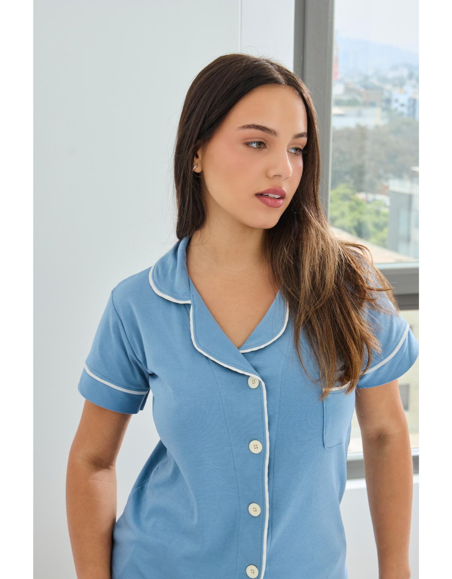 Pijama Lisa - Celeste