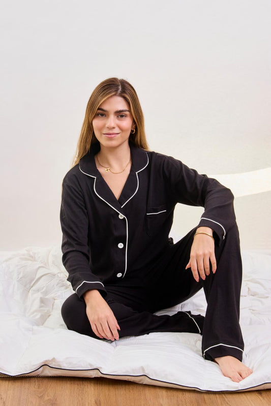 Pijama Valentina - Negro