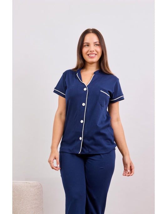Pijama Catalina - Azul Acero
